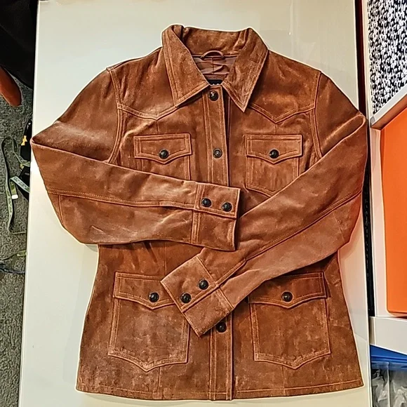 GAP Suede Leather Rancher Jacket - Picture 8 of 8